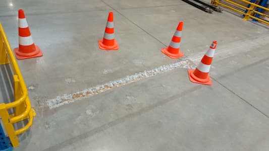 Injektáže, opravy spar a výškových nerovností, RR Donnelley